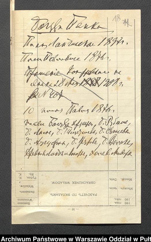 image.from.unit.number "O rozgraniczaniu przydziałów ziemi dla chłopów z gmin: Brańszczyk, Kamieńczyk Wielki i Zaręby Kościelne"