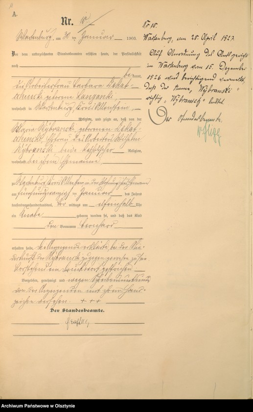 image.from.unit.number "Geburts-Haupt-Register Nr 1 - 161"