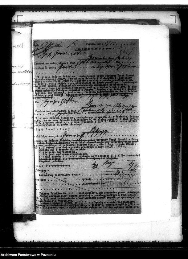 Obraz 17 z jednostki "Prawo przedkupu do majętności Czarnówka powiat bydgoski"