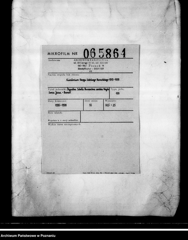 Obraz 2 z jednostki "Prywatna Szkoła Powszechna żeńska Najświętszego Serca Jezusowego- Poznań"