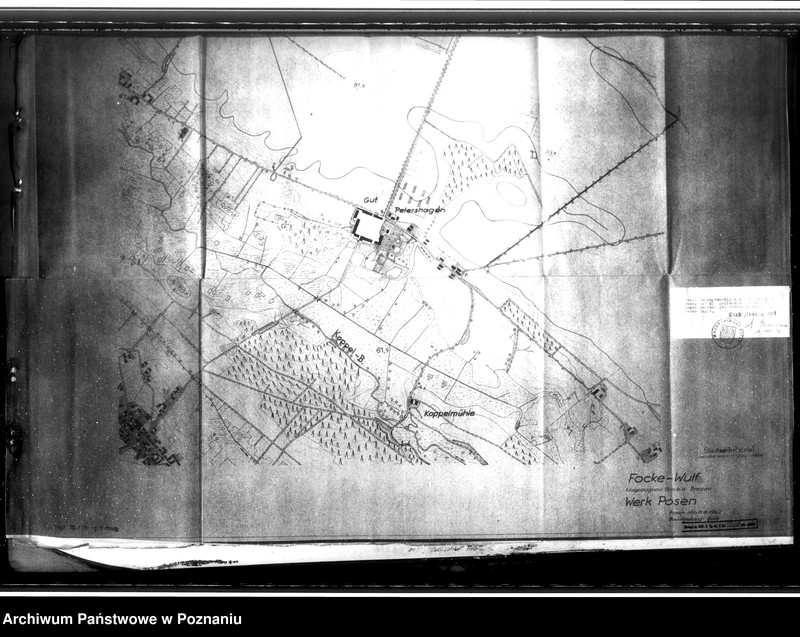 Obraz 10 z jednostki "Bau von Behelfsheimen bei den Focke - Wulfwerken - Kreising. Lagepläne (Krzesiny powiat Poznań)"