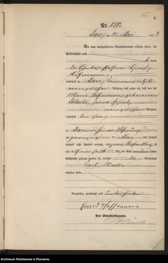 Obraz 18 z jednostki "Księga urodzeń t. III"