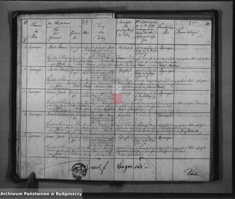 image.from.unit.number "Duplicate der Personen Standes Register der Juden Gemeinde zu Trzemeszno"