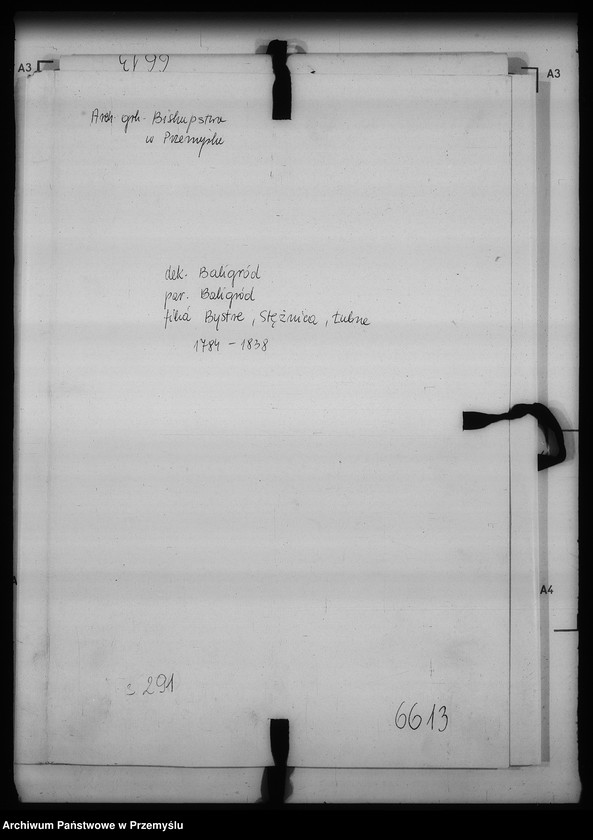 Obraz 2 z jednostki "[Kopie ksiąg metrykalnych parafii Baligród z filiami Stężnica, Bystre i Łubna (dekanat Baligród)]"