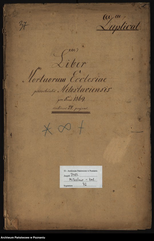 image.from.unit.number "Liber Baptisatorum, Mortuorum"