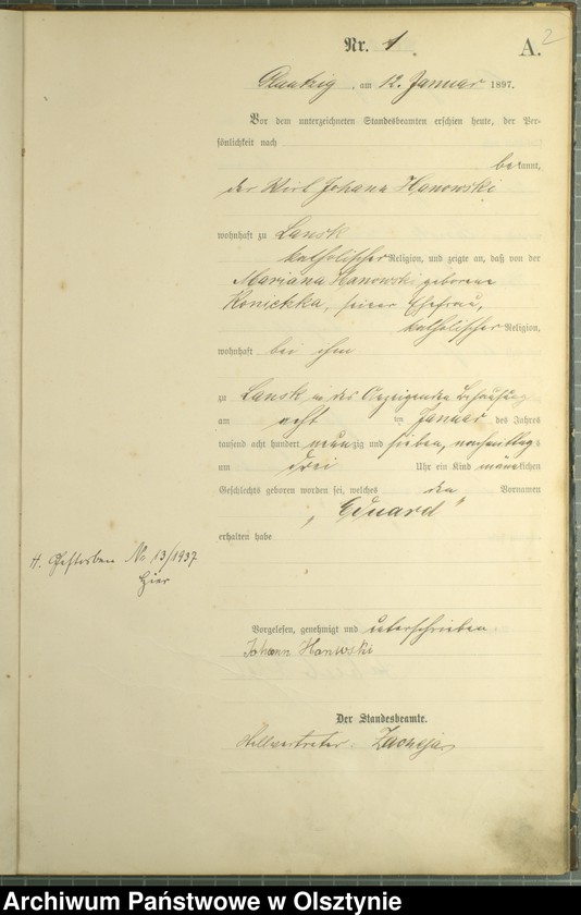 image.from.unit.number "Geburts-Haupt-Register Nr 1 - 46"