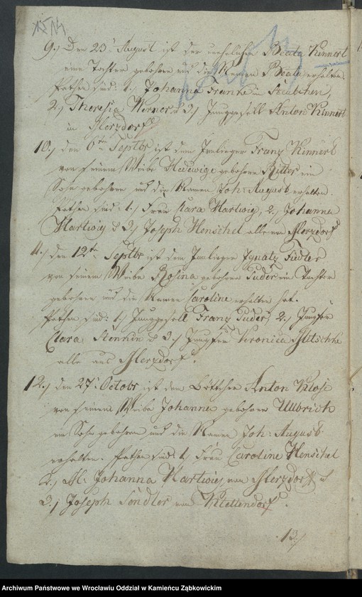 image.from.unit.number "Amtsgericht Schweidnitz Duplicate der Kirchenbücher von Gross Märzdorf"