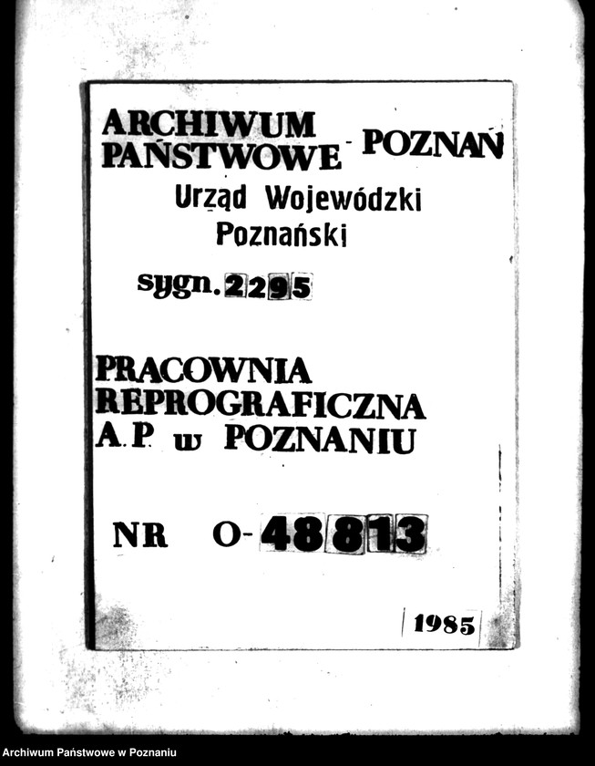 Obraz 1 z jednostki "Majątek Bralin powiatu kępińskiego wyłączenie z art. 4 i 5 ustawy o przeprowadzeniu reformy rolnej Gustaw Biron von Curland"