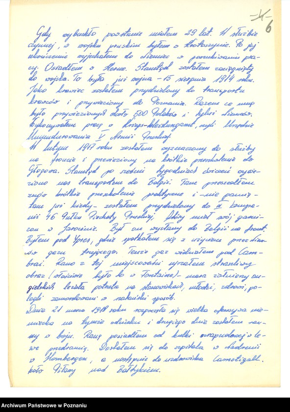 Obraz 19 z jednostki "Relacje i wspomnienia dotyczące powstania wielkopolskiego w Jarocinie i okolicy."