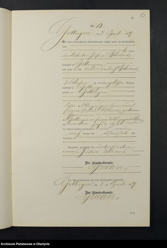 image.from.unit.number "Sterbe-Neben-Register Nr 1 - 28"