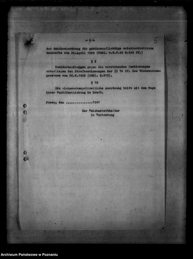 Obraz 9 z jednostki "Bekämpfung der Tierseuchen"