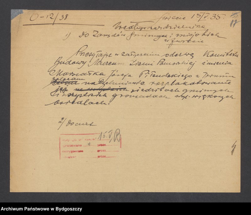 image.from.unit.number "Akta dot. zgonu I-go Marszałka Polski Józefa Piłsudskiego"