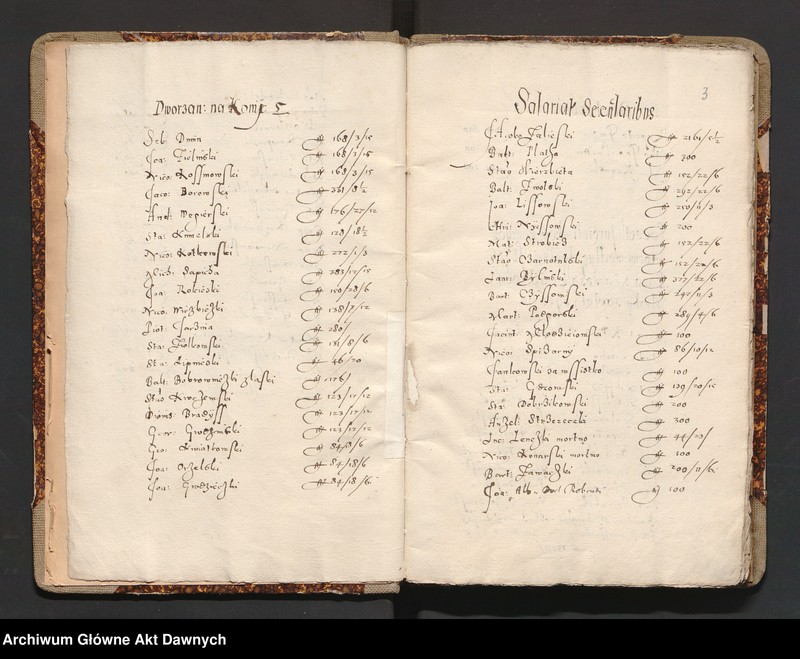 image.from.unit.number "Poczeth Urzednikow Dworzan y innych slug dworu KJM zmarlego którym wedlug decisiey Marschalka ad rationem sluzby zaplata bycz ma dnia 10 Junii Roku 1574 w Krakowie."