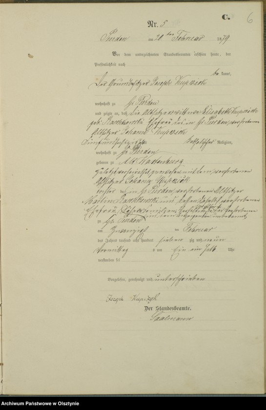 image.from.unit.number "Sterbe-Haupt-Register Nr 1 - 38"