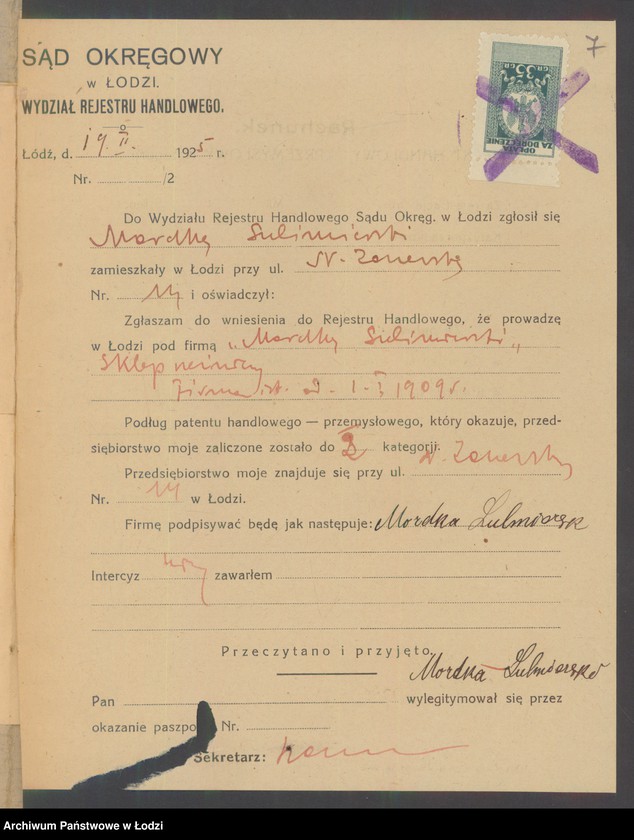 Obraz 9 z jednostki "Mordka Sulimierski- sklep rzeźniczy"