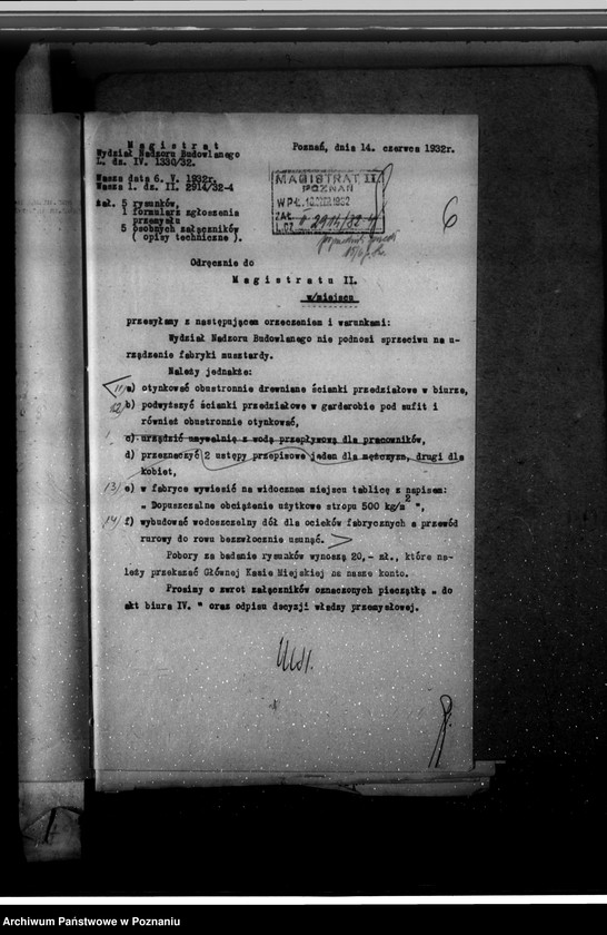 Obraz 10 z jednostki "Zatwierdzenie wytwórni musztardy H. Jarosz Poznań"