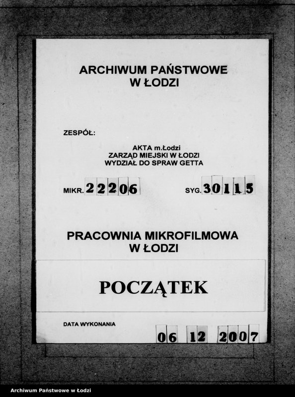 Obraz 1 z jednostki "Lebensmitteleinkauf. Aufträge, [Lieferscheinen und Rechnungen] 16971-17525 [Dostawa produktów żywnościowych do Getta]"