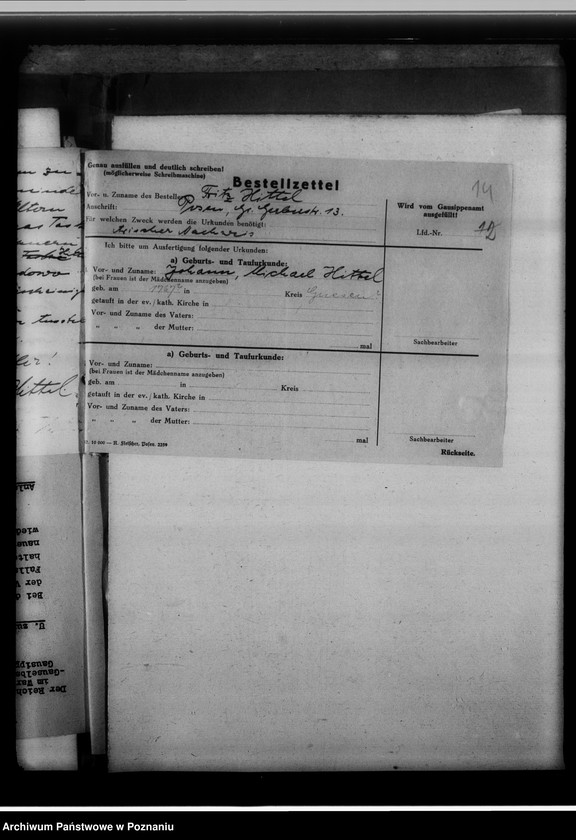 Obraz 18 z jednostki "[Korespondencja w sprawach poszukiwań genealogicznych]"