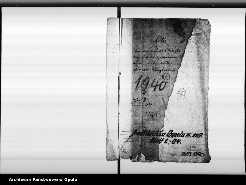 Obraz 4 z jednostki "Acta die bei der Stadt Oppeln dem Staate gehörenden [Garnisongebäude] so wie die Verwei[...] und die Miethe für die Hauptwacht Vol. I de anno 1821"