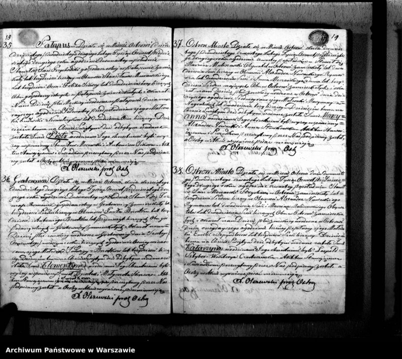 image.from.unit.number "Akta urodzeń, małżeństw i zgonów"