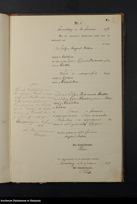 image.from.unit.number "Sterbe-Neben-Registre Nr 1 - 40"