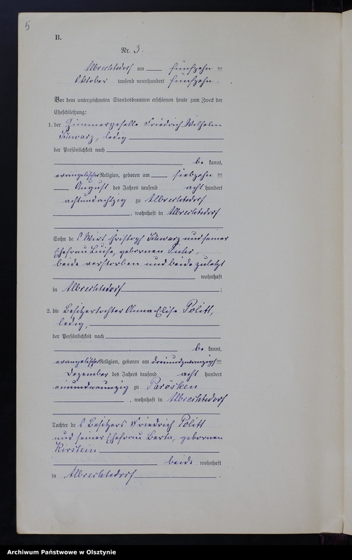 image.from.unit.number "Heiraths-Neben-Register Nr 1 - 3 [ Księga małżeństw - wtóropis ]"