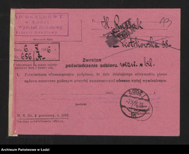 Obraz 15 z jednostki "Hersz Russak- skład zegarów"