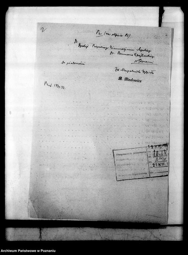 Obraz 5 z jednostki "Prywatne Gimnazjum Czajkowskiego- Poznań [wykaz uczniów klasy VIII- ej]"