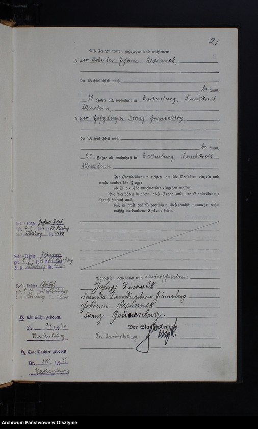 image.from.unit.number "Heirats-Haupt-Register Nr 1 - 45"