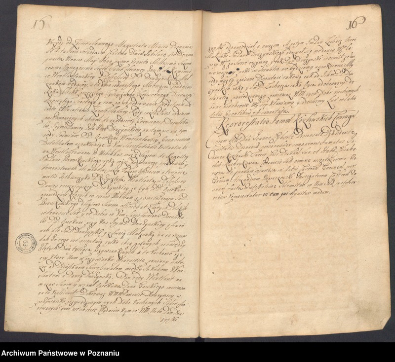 Obraz 19 z jednostki "Acta officii consularis civitatis Posnaniae."