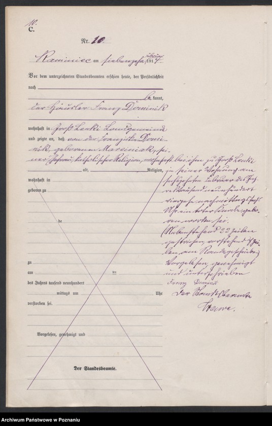 Obraz 12 z jednostki "Sterbe-Haupt--Register"