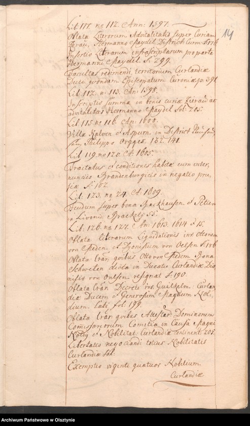 image.from.unit.number "Sammlung Curländischer Akten Aktenfragmenty in 8 Grupen t.1"