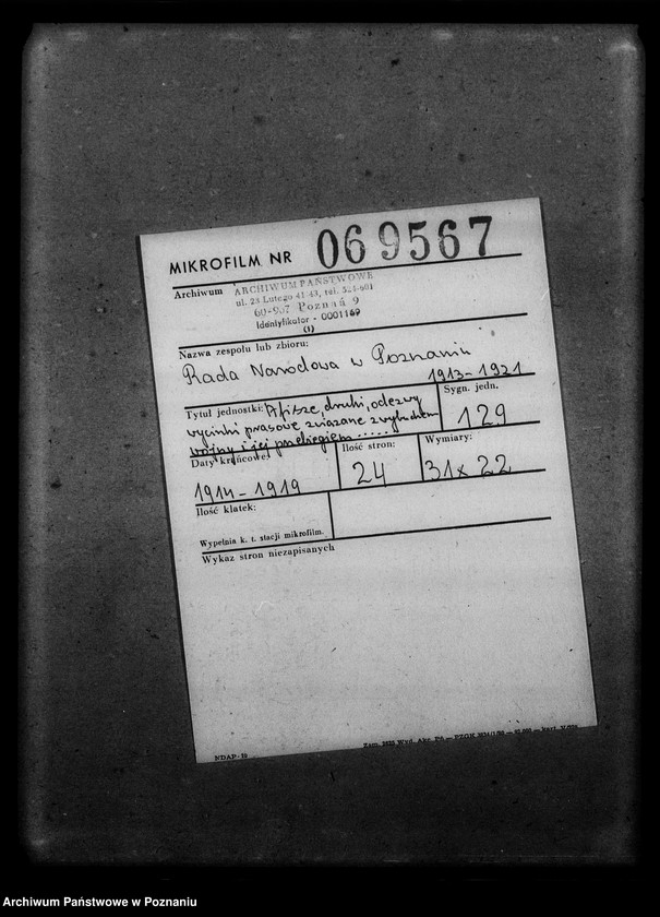 image.from.unit.number "Afisze, druki, odezwy, wycinki prasowe związane z wybuchem wojny i jej przebiegiem, między innymi telegramy: o mobilizacjiz 2 sierpnia 1914 roku i rekwirowaniu pojazdów oraz rozkład jazdy pociągów specjalnych w związku z mobilizacją [język niemiecki.]"