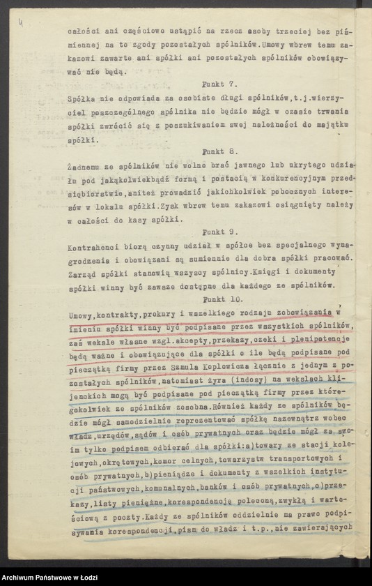 Obraz 6 z jednostki "„Ka-Ge” – Izaak Szulim Król, SzlamaGrynbaum, Szmul Koplowicz, Icek – Majer Grynbaum – wyrób materiałów kołdrowych"