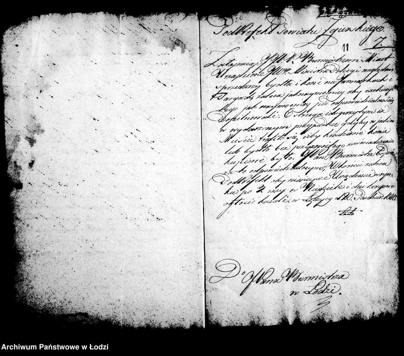 Obraz 13 z jednostki "Akta tyczące się urządzeń względem prowadzenia na jarmarki i sprzedawania bez zaświadczeń inwentarza i zaszłych korespondencji"