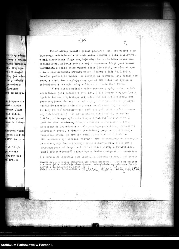 image.from.unit.number "Wyłączenie z art. 5 ustawy o wykonaniu reformy rolnej majątku Bierzwienna Długa -Kąty powiatu kaliskiego"