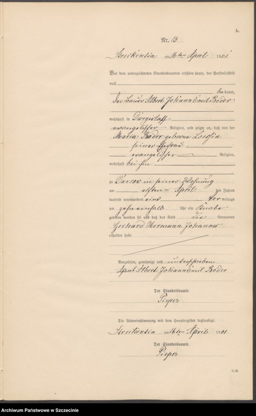 Obraz 16 z jednostki "Geburts-Register (Neben-Register)"
