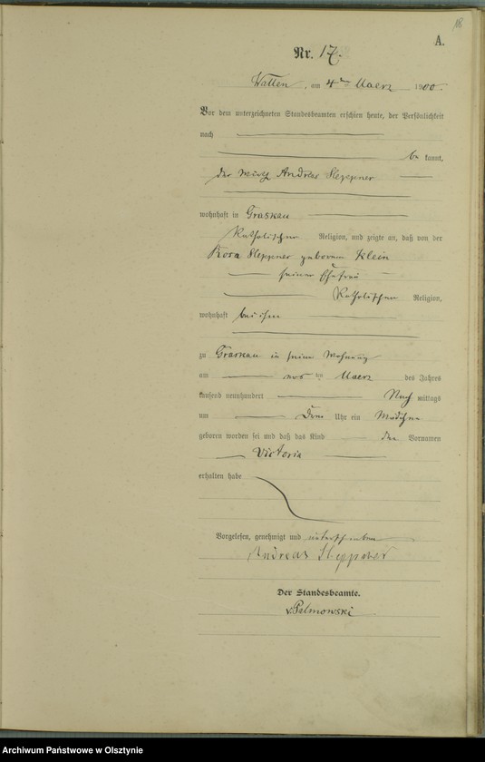 image.from.unit.number "Geburts-Haupt-Register Nr 1 - 74"