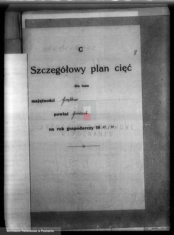 Obraz 12 z jednostki "Plan urządzenia gospodarstwa leśnego dla lasu majętności Grąblewo w powiecie nowotomyskim"