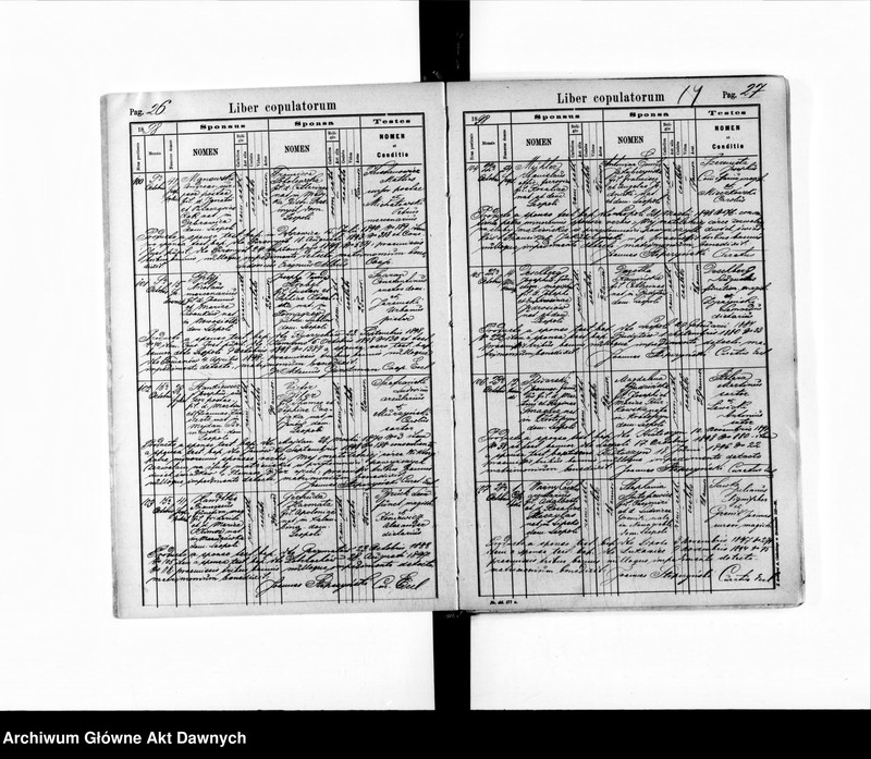 image.from.unit.number "Parafia: Lwów, parafia św. Marii Magdaleny. Dekanat: Lwów. Księga metrykalna urodzeń, ślubów i zgonów dla całej parafii."