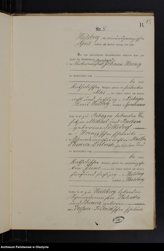 image.from.unit.number "Heiraths-Haupt-Register Nr 1 - 35"