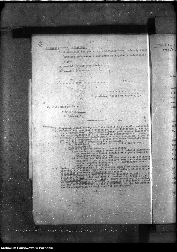 Obraz 20 z jednostki "Sprawy ogólne wąglik, szelestnica i zaraza dziczyzny"