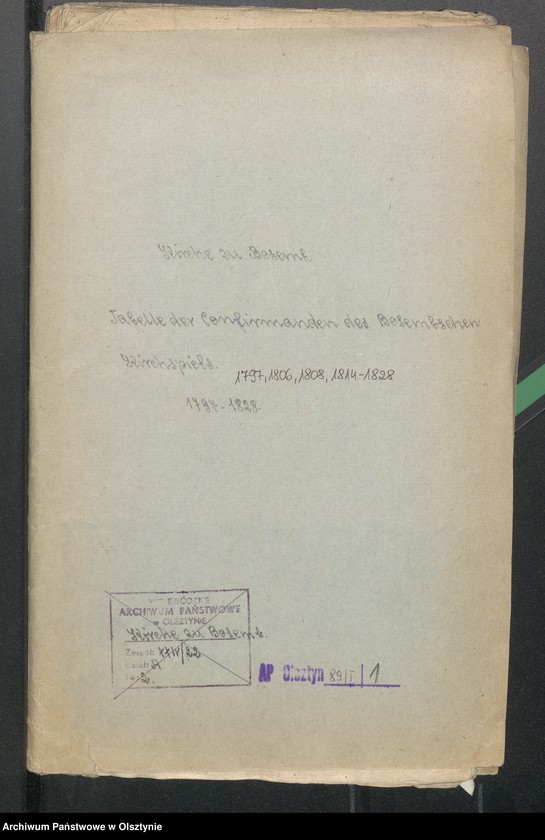 image.from.unit "Tabelle der Confirmanden des Bosembschen Kirchspiels"