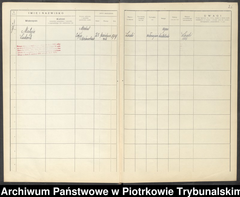 Obraz 15 z jednostki "[Księga ludności stałej wsi: Laski, Świerczyńsko]"