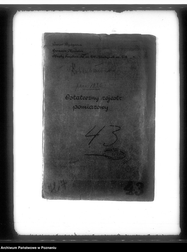 Obraz 4 z jednostki "Ostateczny rejestr pomiarowy majątku Trzebień i Wudzynek powiatu bydgoskiego"