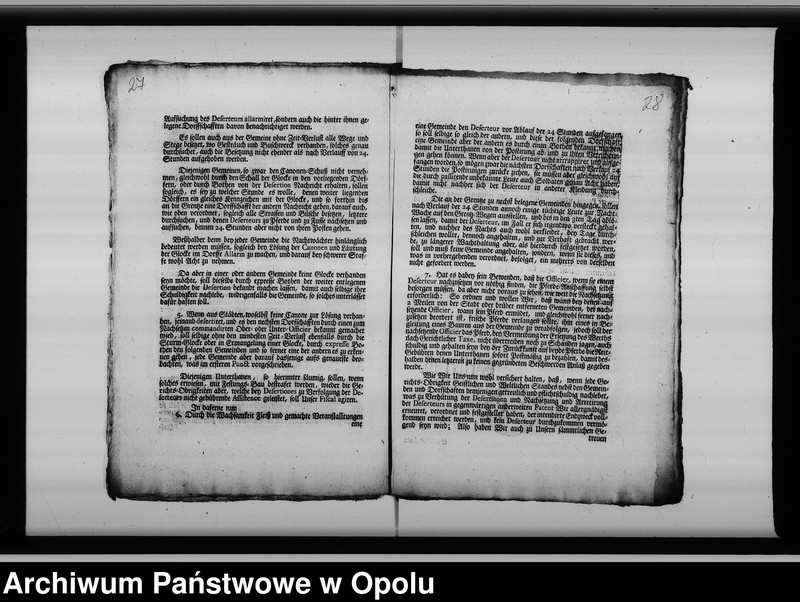 Obraz 19 z jednostki "Acta des Magistrats zu Oppeln betreffend Kgl. Preuss. Patent dass zu Verhütung der Desertion Alle und Jede welche etc."