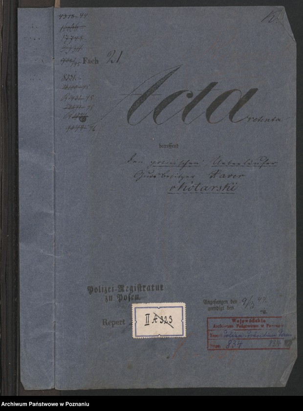 Obraz 2 z jednostki "A. betr. Xawer von Kotarski"