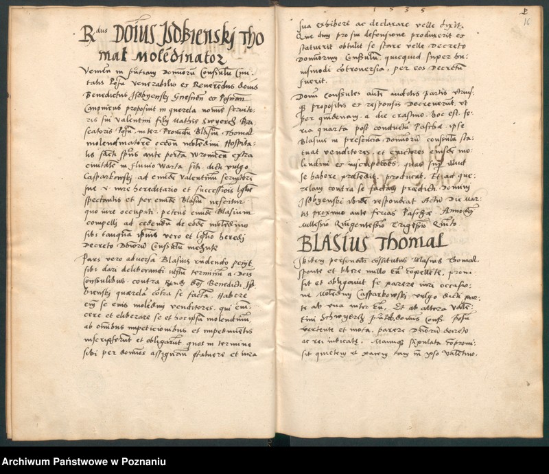 Obraz 20 z jednostki "Liber controversiarum coram spectabili consulatu Posnaniensi ab anno 1535 usque ad annum 1538."