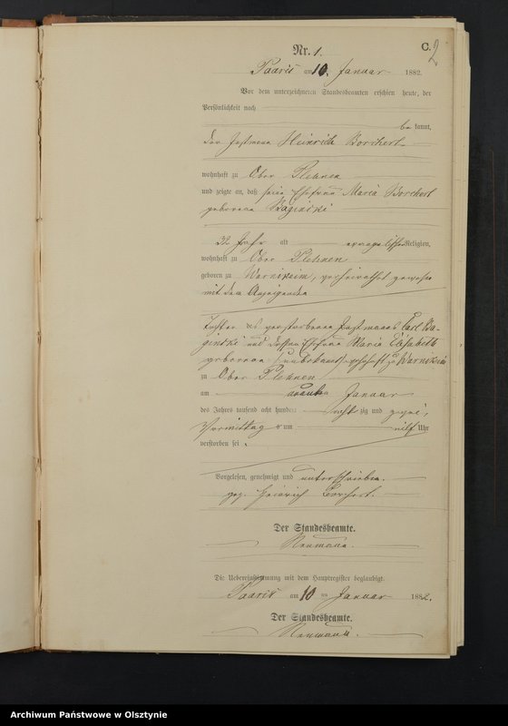 Obraz z jednostki "Sterbe-Neben-Register Nr 1 - 38"