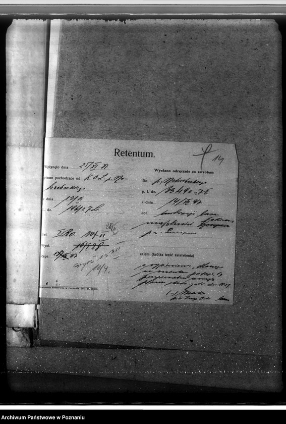 Obraz 18 z jednostki "/Nadzór nad gospodarką leśną/ majętności Zakrzewo powiecie gnieźnieńskim"